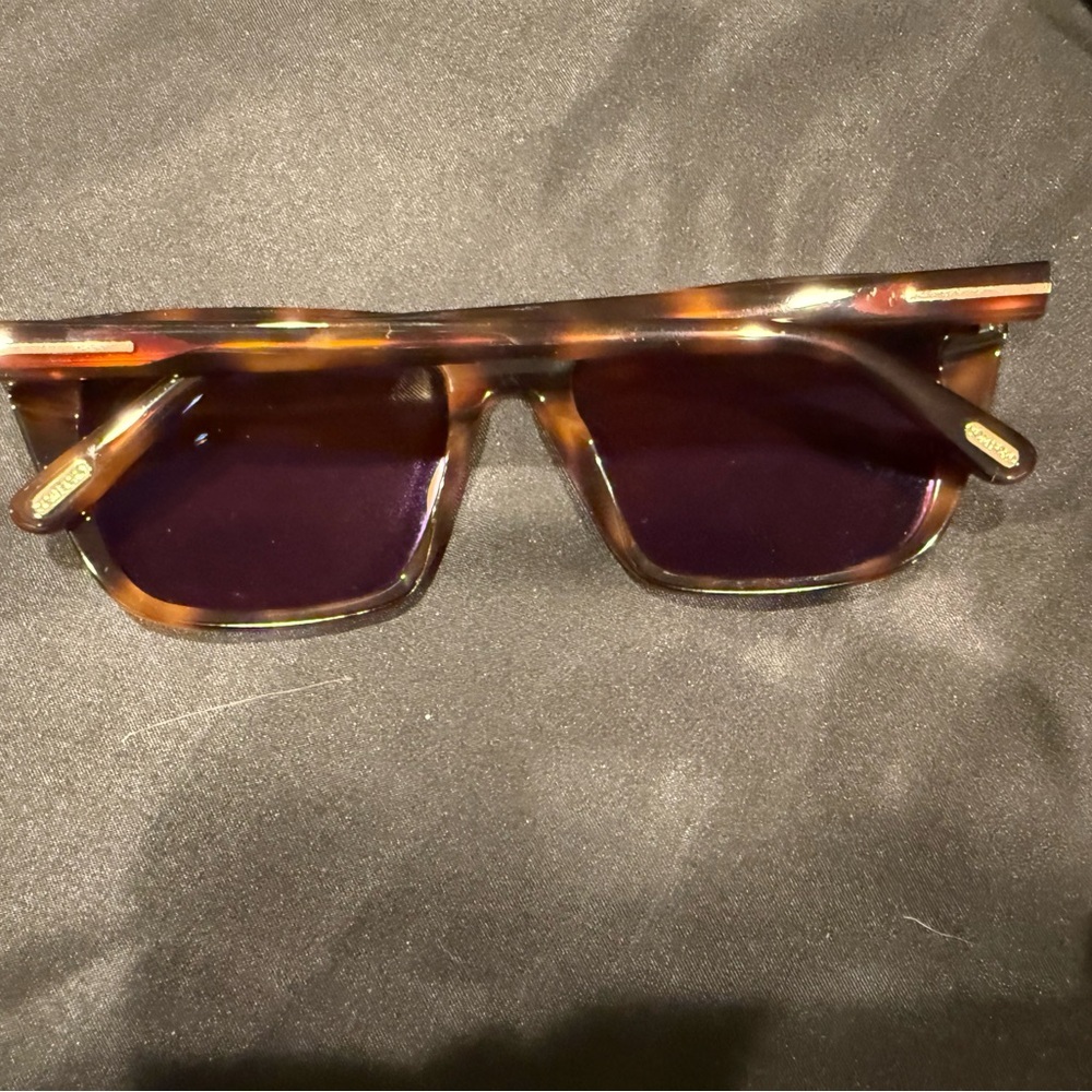 Tom Ford ASLAN FT1175 53E Blonde Havana/Brown Square Sunglasses - Picture 3 of 16